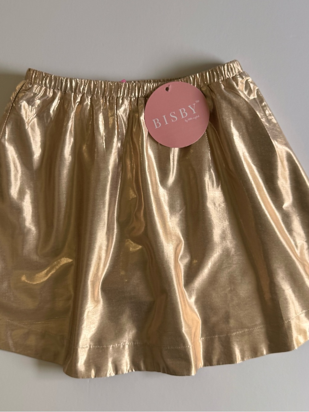 Bisby Metallic Rose Gold Girls' Skort